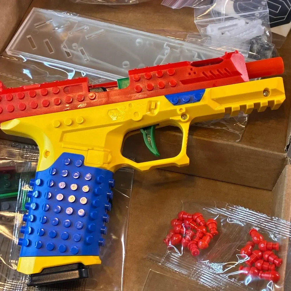 Block Glock Toy Brick Building Kit Pistol DIY Construction Set w/ Targets  Adult
